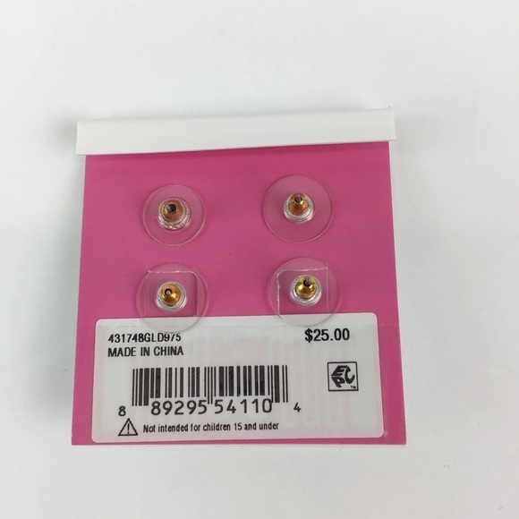 Betsey Johnson Flip Flop Star Earring Stud Set - Picture 5 of 5